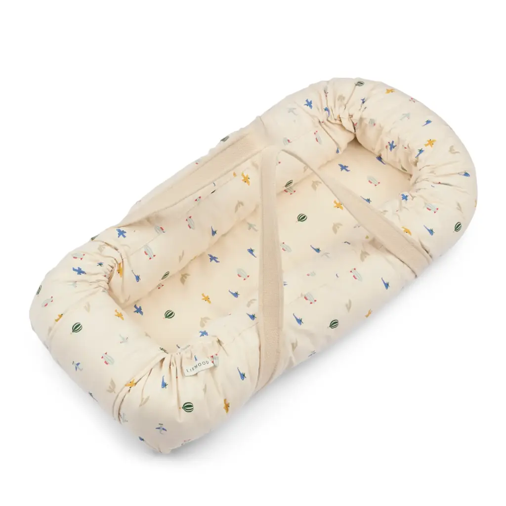 Babynestje met Print Aviator / Ecru - Liewood