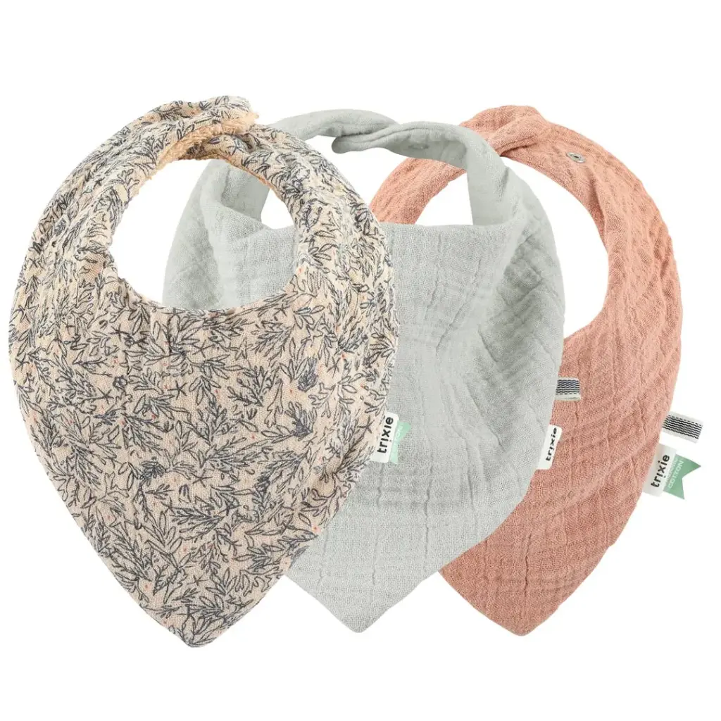 Trio de bavoirs bandana Enchanting Elephant - Trixie