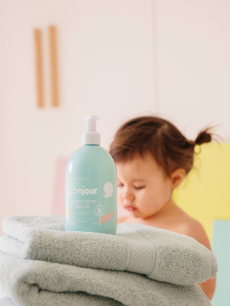Gel lavant ultra doux Corps et Cheveux 500 ml - Monjour