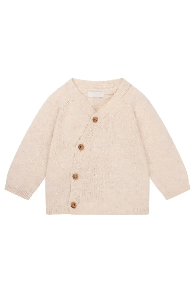 Cardigan Owasso Longsleeve Oatmeal Mélange - Noppies (9 maanden)