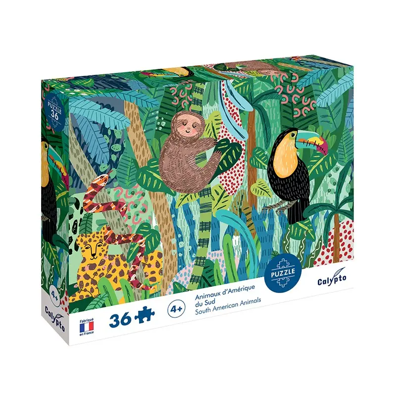 Animaux d'Amérique du Sud (South American Animals) Puzzle - Calypto