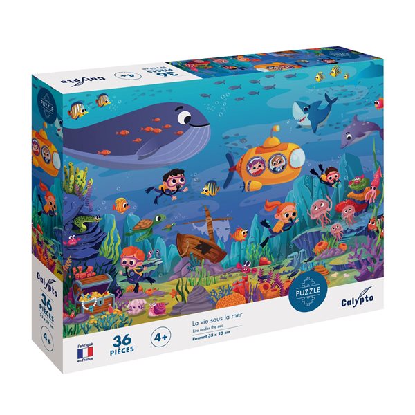 Puzzel La Vie sous la Mer (Leven onder Water) 36 Stukken - Calypto