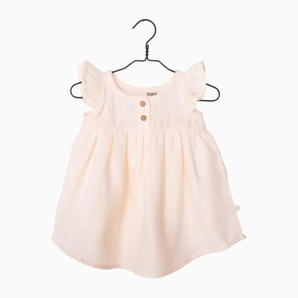 Robe en gaze EMY 506G ABRICOT - Les petites choses (9 mois)