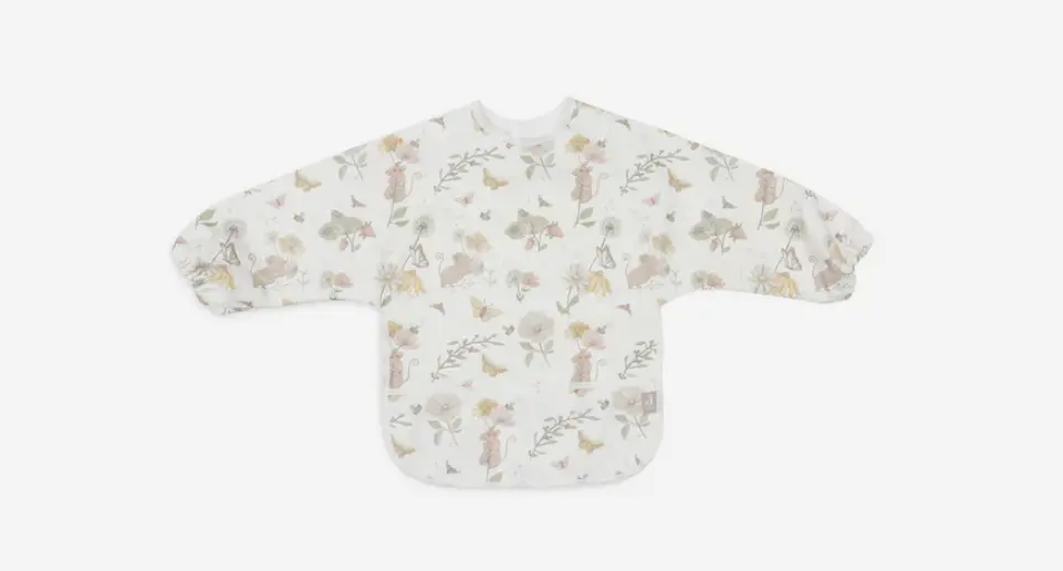 Bavoir avec manches Dreamy Mouse - Liste de naissance de Laura Mertens et Jawad Tahraoui