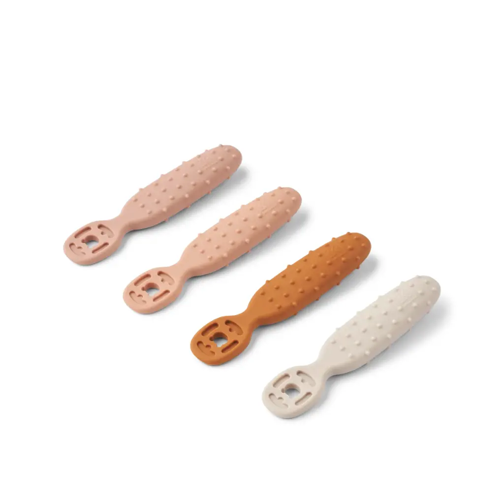 Assortiment de 4 cuillères d'apprentissage bébé Pale Tuscany - Liste de naissance de Laura Mertens et Jawad Tahraoui