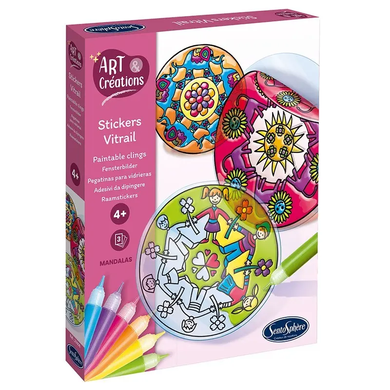 Glas-in-loodstickers Mandala - SentoSphère