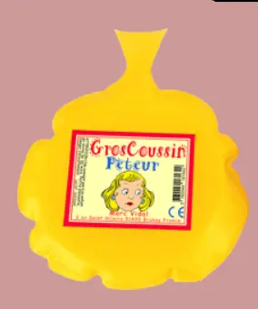 Gros coussin péteur Jaune - Marc Vidal