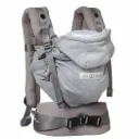 Porte-bébé physiologique 0-36M+ HoodieCarrier 2 Gris Athlétique - Love Radius