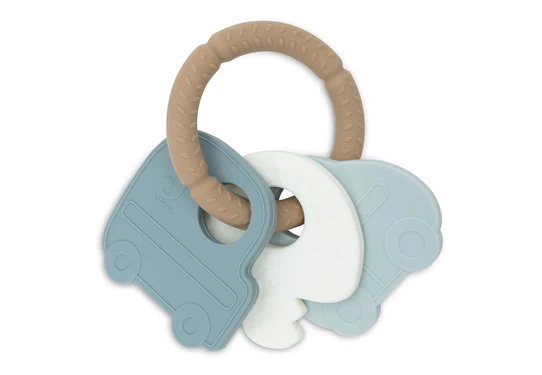  Anneau De Dentition Porte-clé En Silicone On The Go - Jollein