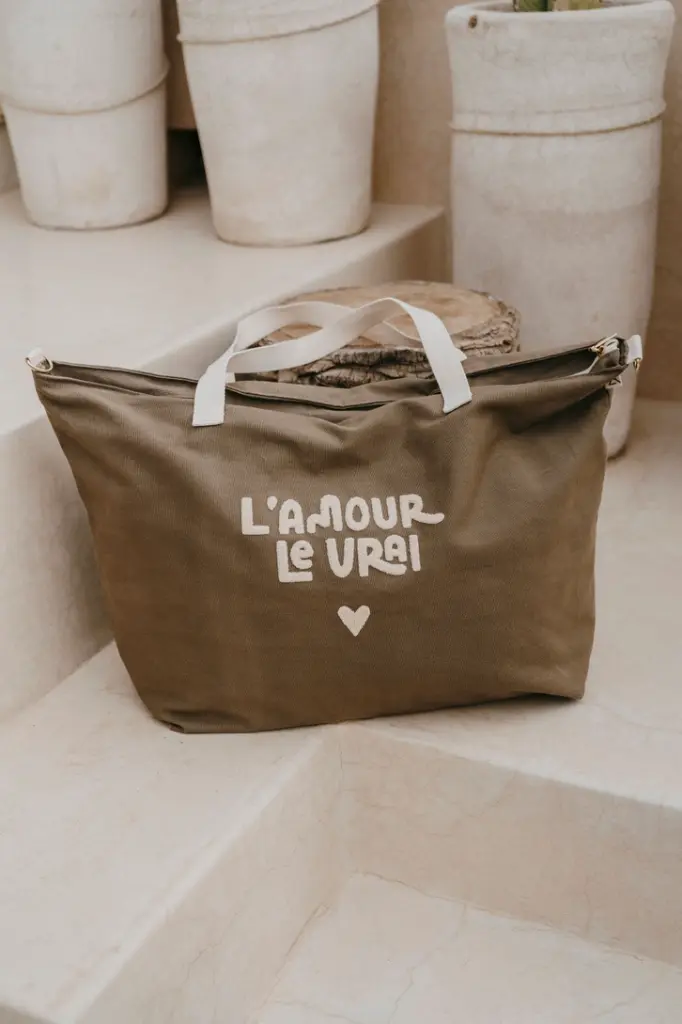 Sac cabas XL - L'amour le vrai - Zakuw