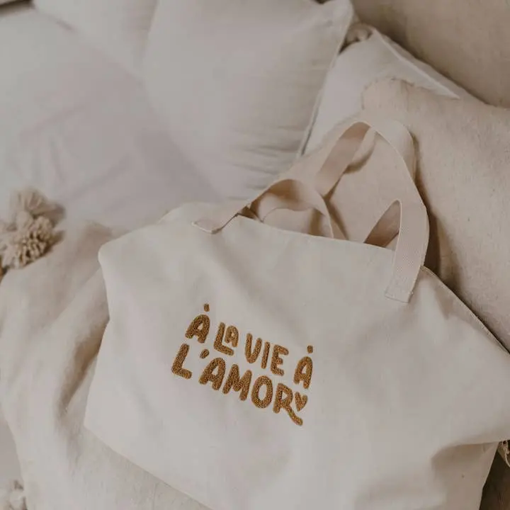 XL Tote Bag - À la vie à l'amor - Zakuw