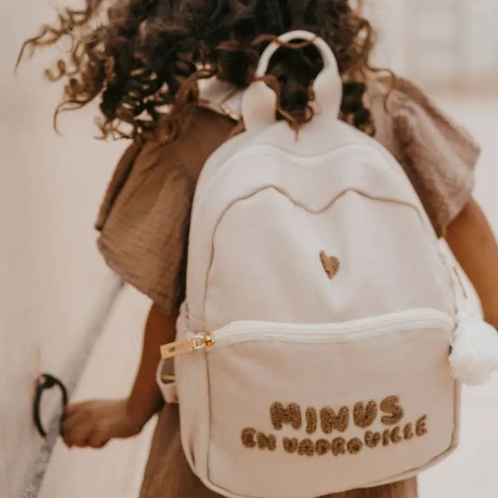 Sac à dos enfant - Minus beige  - Zakuw
