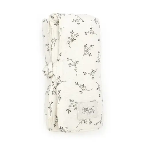 [LISTELAURAETJAWAD42] Tapis de change nomade Olive Bloom - Liste de naissance de Laura Mertens et Jawad Tahraoui