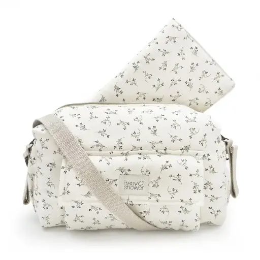 [LISTELAURAETJAWAD44] Sac à langer Camila Olive Bloom - Liste de naissance de Laura Mertens et Jawad Tahraoui