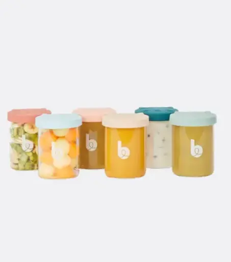 [LISTELAURAETJAWAD49] Assortiment de 6 pots de conservation en verre ISY BOWLS 250 ml - Liste de naissance de Laura Mertens et Jawad Tahraoui
