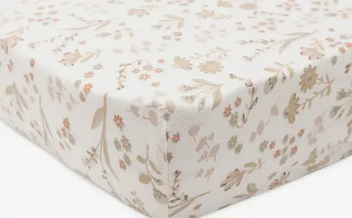 [LISTEDELAURAETJAWAD61] Drap-housse 140 x 70 cm Bloomy - Liste de naissance Laura Mertens et Jawad Tahraoui