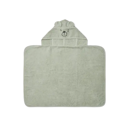 [LISTEDEMARINEETGABIN027] Cape de bain Bear Dove Blue - Liste de naissance de Marine Falmagne et Gabin Vranckx