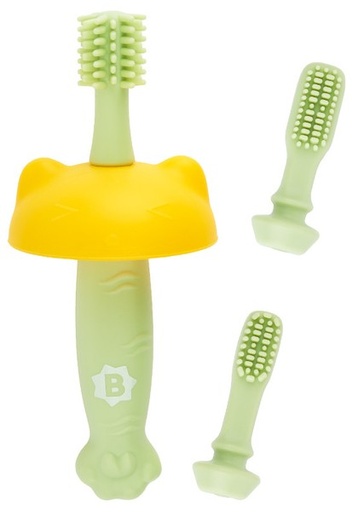 Brosse à dents évolutive en silicone - Badabulle