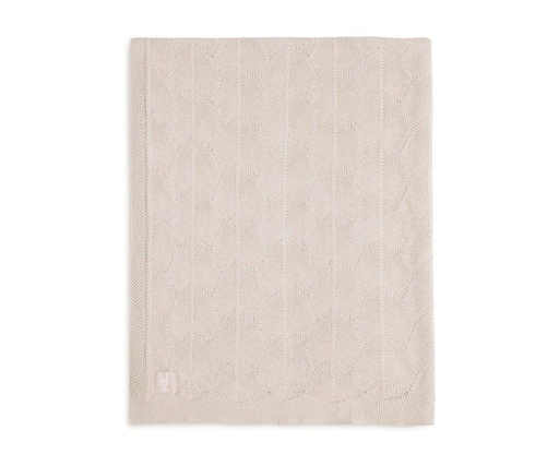 Couverture Shell Knit Sea Foam GOTS 100x150cm - Jollein