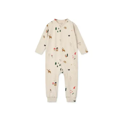 Pyjama Birk Jumpsuit Holiday Sandy - Liewood