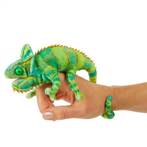 [LISTEANNIVERSAIRESIMEON5] Marionette Mini Caméléon - Liste d'anniversaire Siméon