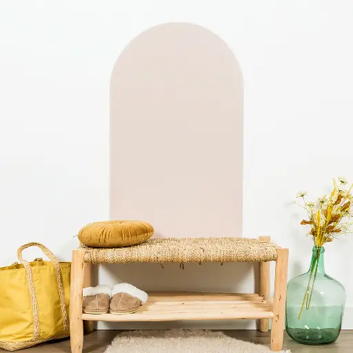 [LISTEANNIVERSAIRESIMEON10] Tableau magnétique Arche et accessoires Beige Rosé - Liste d'anniversaire Siméon