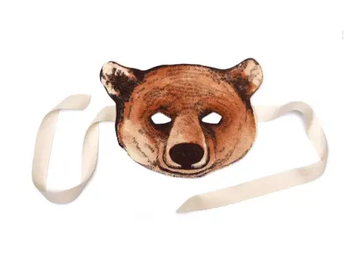 Masque en feutre Ours brun - Frida's Tierchen