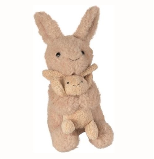 Peluche Emile le Lapin avec son bébé - Egmont Toys