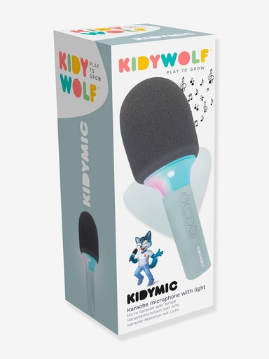 KIDYMIC Micro karaoké avec lampe Vert sauge - Kidywolf