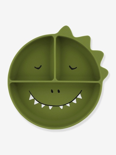 [TR96439] Assiette à compartiments et ventouse en silicone M. Dino - Trixie
