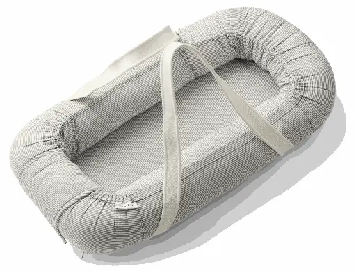 [LISTEDETESSETBASILE03] Babynest Blue Wave Crème de la Crème - Liste de naissance Tess Mardulyn et Basile De Wulf