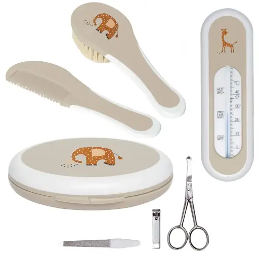 [BEBE4520] Coffret cadeau nécessaires de soin Steppe - Liste de naissance Tess Mardulyn et Basile De Wulf