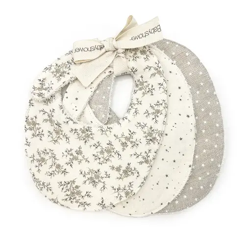 [BAB] Trio de petits bavoirs - Liste de naissance Tess Mardulyn et Basile De Wulf