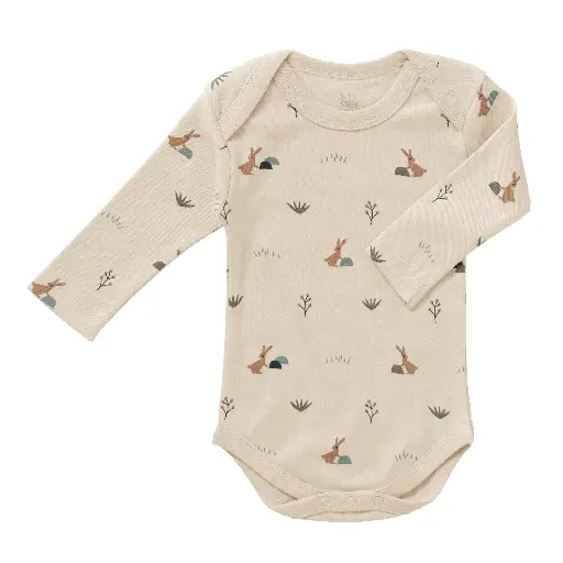 [FRE] Body Lapin Beige 6-12 mois - Liste de naissance Tess Mardulyn et Basile De Wulf