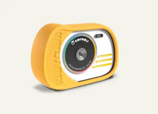 KIDYCAM Appareil photo étanche pour enfants Jaune - Kidywolf