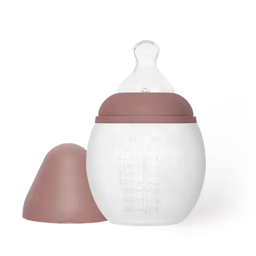[ELH0437] Biberon en silicone 240 ml Blossom - Liste de naissance Tess Mardulyn et Basile De Wulf
