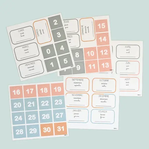 50 Magnets pour se situer dans le temps Mes repères dans le temps - Ferflex